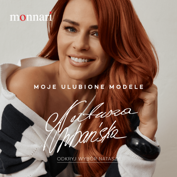 Natasza Urbańska w eleganckiej stylizacji Monnari – nowa kolekcja dostępna w M1 Częstochowa.