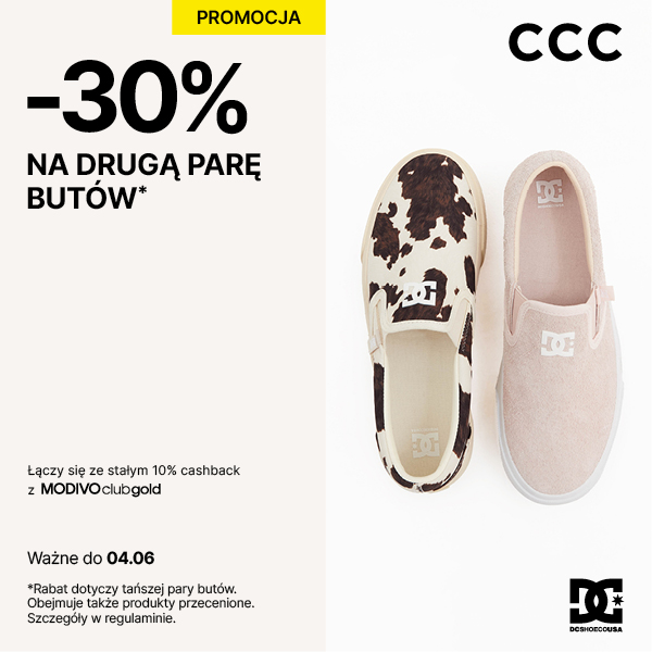 CCC grafika promocyjna -30% na drugą parę butów