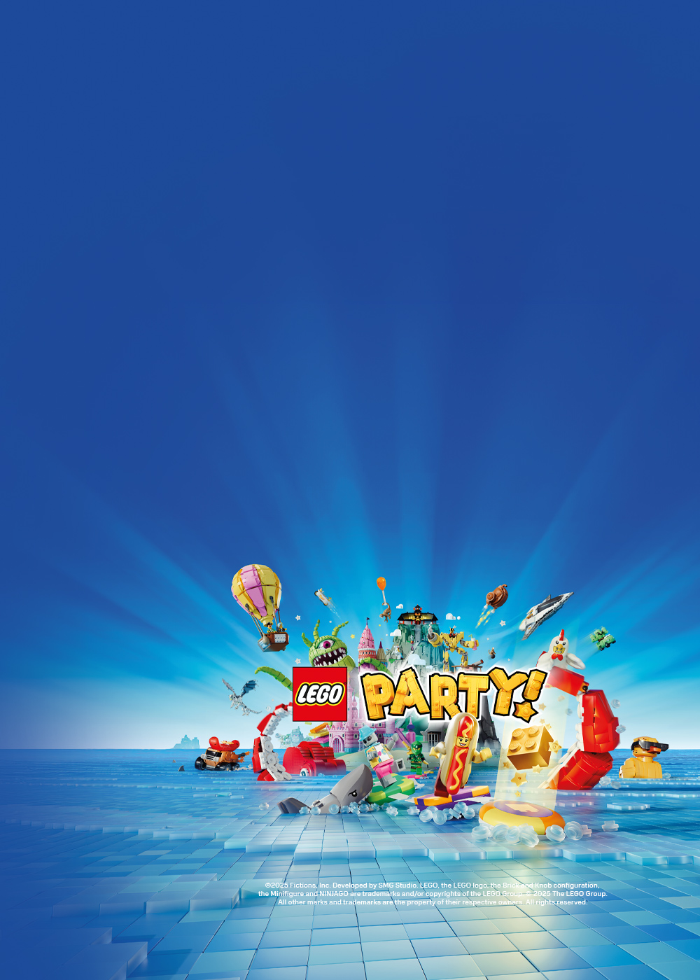 Dzień dziecka z LEGO w M1 Częstochowa. Figurki z lego w wodzie z klocków.